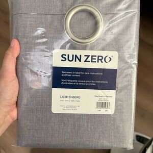 Sun Zero Gray Curtain Panel